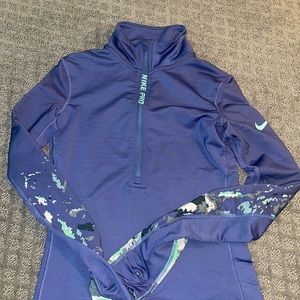 Nike pro hyperwarm 3/4 zip